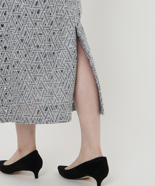 La TOTALITE（ラトータリテ）の「《追加3》【洗える】レースタイトスカート（スカート・レディース・スカイブルー/ライトグリーン・38/36/40）」の14枚目の写真