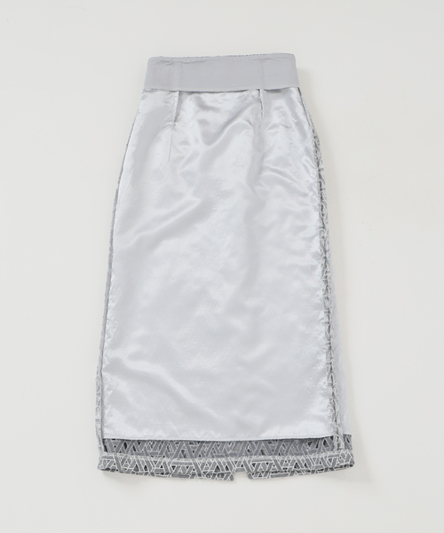 La TOTALITE（ラトータリテ）の「《追加3》【洗える】レースタイトスカート（スカート・レディース・スカイブルー/ライトグリーン・38/36/40）」の17枚目の写真