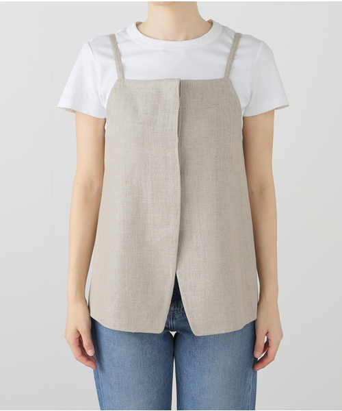 新製品情報も満載 linen nuance ベスト（ベスト）｜Plage（プラージュ）の トップス