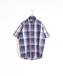 MMMM（エムエムエムエム）の「マドラスチェックショートスリーブシャツ（Tシャツ/カットソー）」