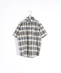 MMMM（エムエムエムエム）の「マドラスチェックショートスリーブシャツ（Tシャツ/カットソー）」