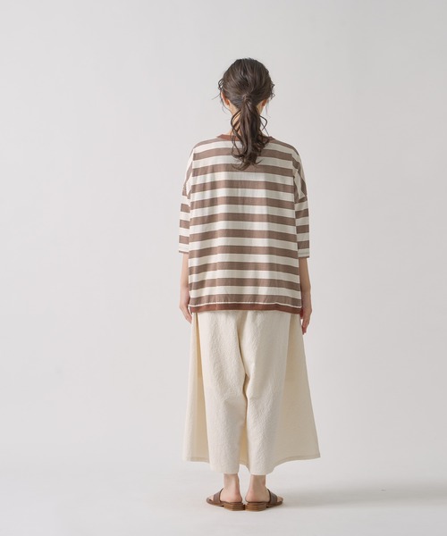 セール】「KELEN / ケレン」 ワイドシルエットボーダートップス