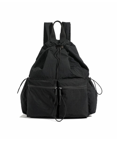 TONE SELECT GOODS(トーンセレクトグッズ)の「urbanfemine./A4サイズ収納 ドローストリングリュック U7422(バックパック/リュック・レディース・グリーン/ブラック・FREE)」の7枚目の写真