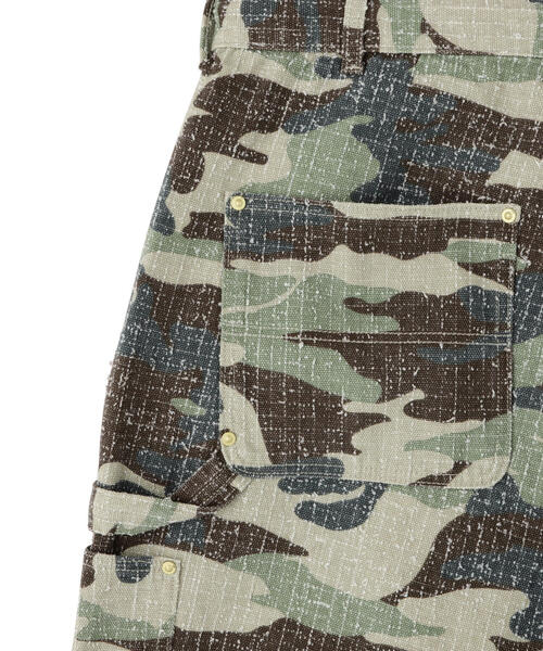 WHITELAND/ホワイトランド/CAMO DOUBLE KNEE SHORT PANTS