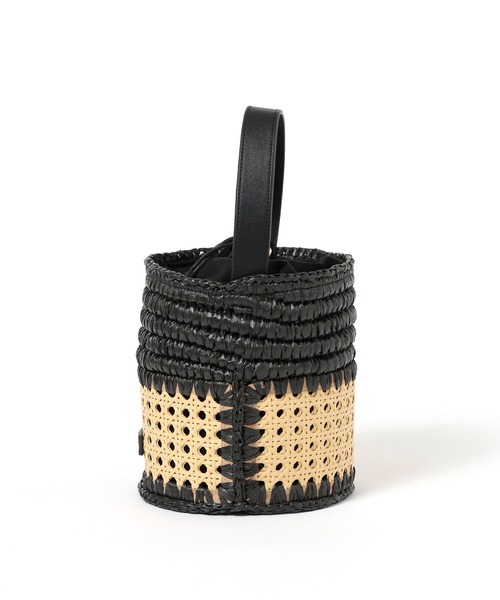 BAYFLOW(ベイフロー)の「かごめ編みコンビバケツショルダー(ショルダーバッグ・レディース・ブラウン/ブラック・FREE)」の9枚目の写真