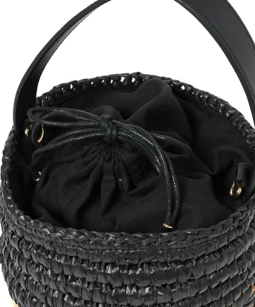 BAYFLOW(ベイフロー)の「かごめ編みコンビバケツショルダー(ショルダーバッグ・レディース・ブラウン/ブラック・FREE)」の14枚目の写真