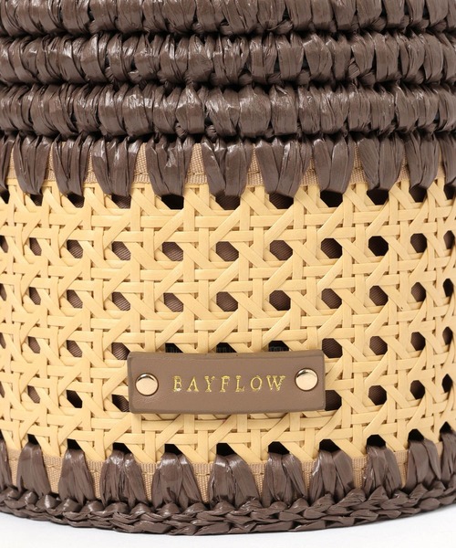 BAYFLOW(ベイフロー)の「かごめ編みコンビバケツショルダー(ショルダーバッグ・レディース・ブラウン/ブラック・FREE)」の17枚目の写真