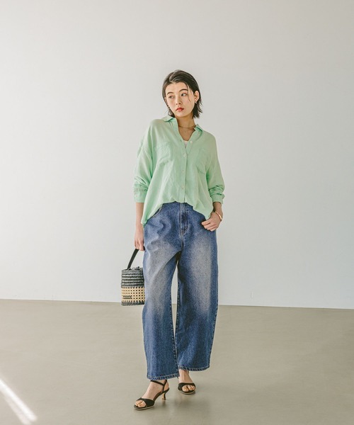 BAYFLOW(ベイフロー)の「かごめ編みコンビバケツショルダー(ショルダーバッグ・レディース・ブラウン/ブラック・FREE)」の19枚目の写真