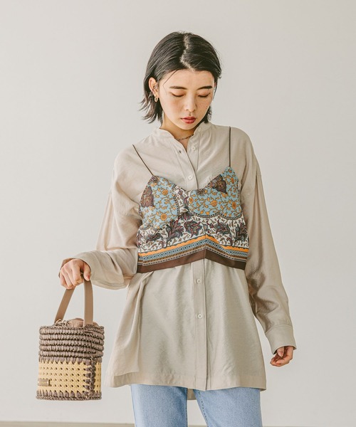 BAYFLOW(ベイフロー)の「かごめ編みコンビバケツショルダー(ショルダーバッグ・レディース・ブラウン/ブラック・FREE)」の21枚目の写真