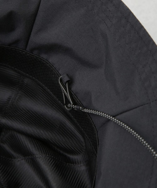 NANO universe（ナノユニバース）の「撥水加工ナイロンチューリップハット（ハット・レディース・ベージュ/ブラック・FREE）」の3枚目の写真