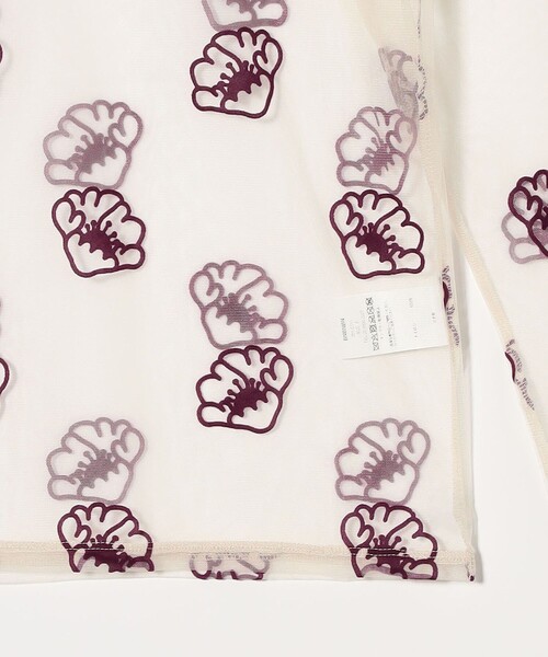 PoI（ポイ）の「＜PoI＞tulle shell flw カットソー（Tシャツ/カットソー・レディース・パープル/ブラック・FREE）」の6枚目の写真