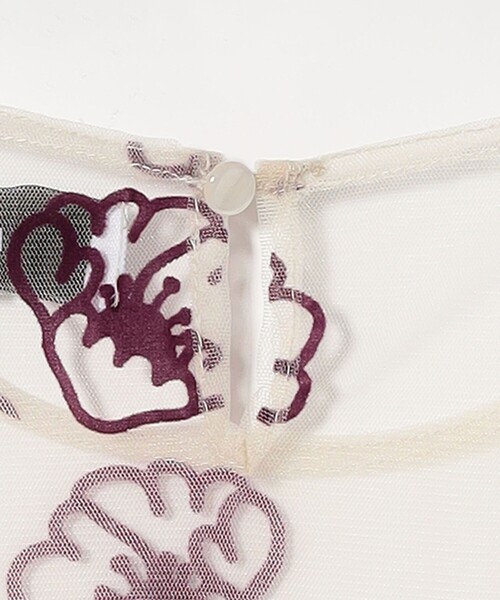 PoI（ポイ）の「＜PoI＞tulle shell flw カットソー（Tシャツ/カットソー・レディース・パープル/ブラック・FREE）」の7枚目の写真