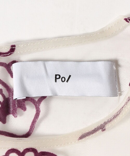 PoI（ポイ）の「＜PoI＞tulle shell flw カットソー（Tシャツ/カットソー・レディース・パープル/ブラック・FREE）」の12枚目の写真