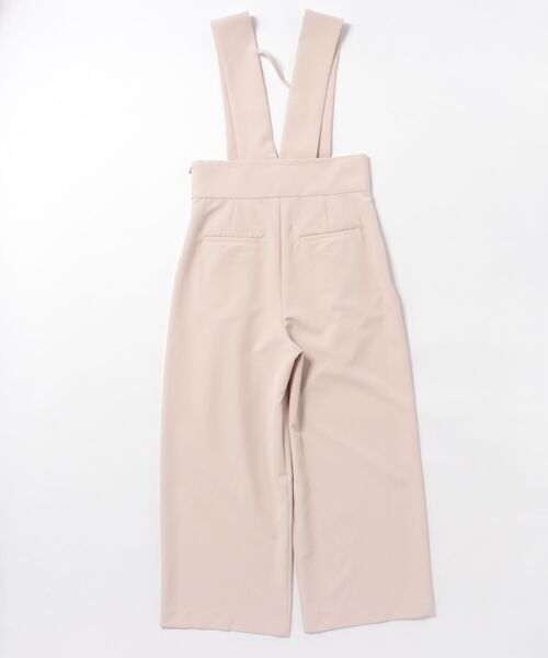 Jines(ジネス)の「ダブルクロス サロペットワイドパンツ(つなぎ/オールインワン・レディース・ネイビー/ベージュ・38)」の3枚目の写真