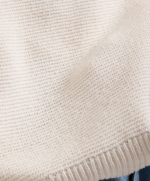 Perushu（ペルーシュ）の「Dry touch polo knit ドライタッチポロニット（ポロシャツ・メンズ・アイボリー/ベージュ/ブルー・LARGE/MEDIUM）」の19枚目の写真