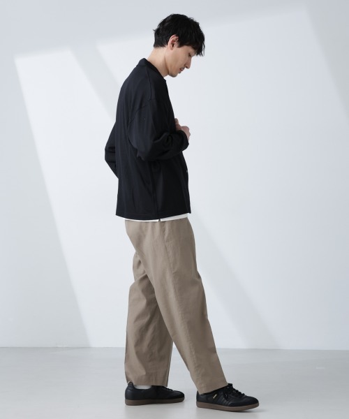 NANO universe(ナノユニバース)の「「ALL-DAYS COMFORT 100% WOOL」 シャツカーディガン(カーディガン/ボレロ・メンズ・レッド/ブラック・L/M)」の8枚目の写真