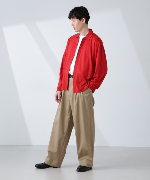 セール】「ALL-DAYS COMFORT 100% WOOL」 シャツカーディガン