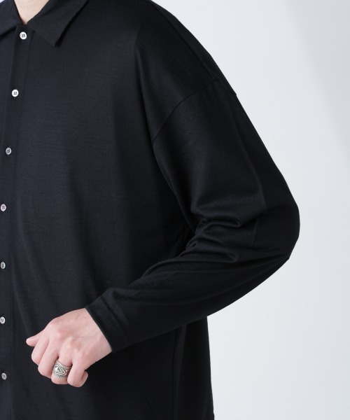 NANO universe(ナノユニバース)の「「ALL-DAYS COMFORT 100% WOOL」 シャツカーディガン(カーディガン/ボレロ・メンズ・レッド/ブラック・L/M)」の20枚目の写真