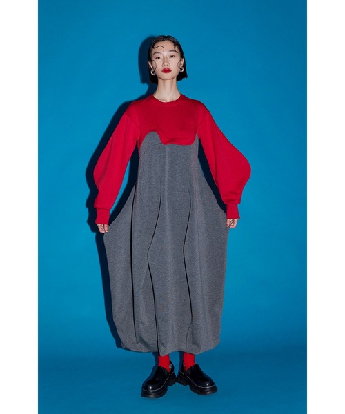 FLASK PATTERN CUT OP（ワンピース）｜OMMO（オーエムエムオー）の