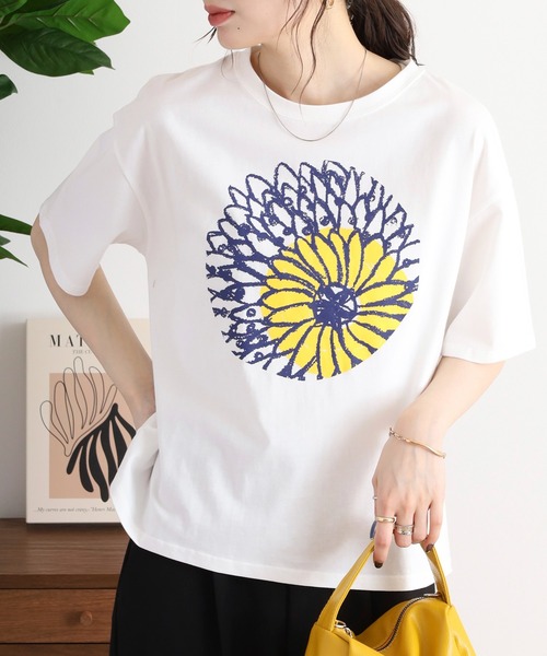BARNDOOR(バーンドア)の「天竺アニマル Tシャツ 26SS(Tシャツ/カットソー・レディース・ネイビー系3/グレー系2/ホワイト系2/ホワイト系1/グレー系1/ホワイト系4/ブラック系4/ホワイト系3・FREE)」の3枚目の写真