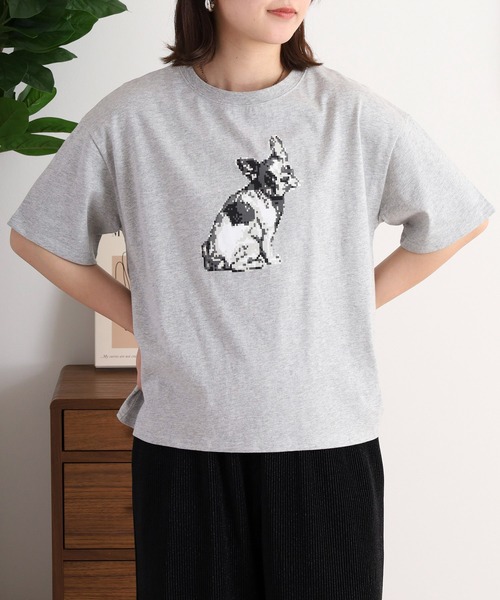 BARNDOOR(バーンドア)の「天竺アニマル Tシャツ 26SS(Tシャツ/カットソー・レディース・ネイビー系3/グレー系2/ホワイト系2/ホワイト系1/グレー系1/ホワイト系4/ブラック系4/ホワイト系3・FREE)」の16枚目の写真