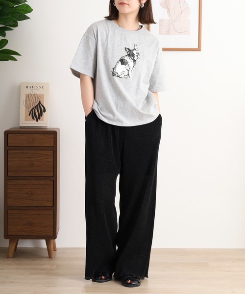BARNDOOR(バーンドア)の「天竺アニマル Tシャツ 26SS(Tシャツ/カットソー・レディース・ネイビー系3/グレー系2/ホワイト系2/ホワイト系1/グレー系1/ホワイト系4/ブラック系4/ホワイト系3・FREE)」の19枚目の写真