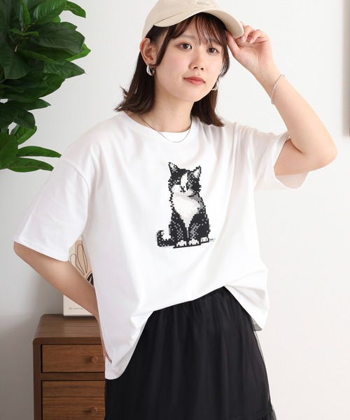 BARNDOOR(バーンドア)の「天竺アニマル Tシャツ 26SS(Tシャツ/カットソー・レディース・ネイビー系3/グレー系2/ホワイト系2/ホワイト系1/グレー系1/ホワイト系4/ブラック系4/ホワイト系3・FREE)」の10枚目の写真