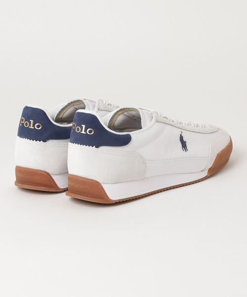 POLO RALPH LAUREN(ポロ ラルフ ローレン)の「ポロ ラルフ ローレン ヘスター スニーカー(スニーカー・メンズ・ホワイト×ネイビー/ホワイト×グリーン・100/95/90/85/80/75)」の3枚目の写真