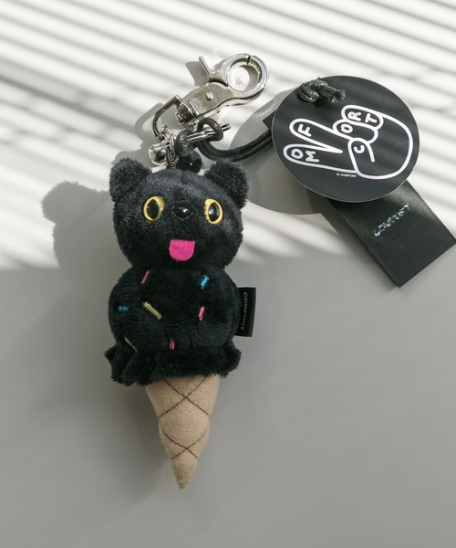[COMFORT]◆韓国大人気◆ PIYONG Ice Cream Key Ring ◆追跡可◆ コンフォート - COMFORT | PIYONG Ice Cream Key Ring-Black-Fの