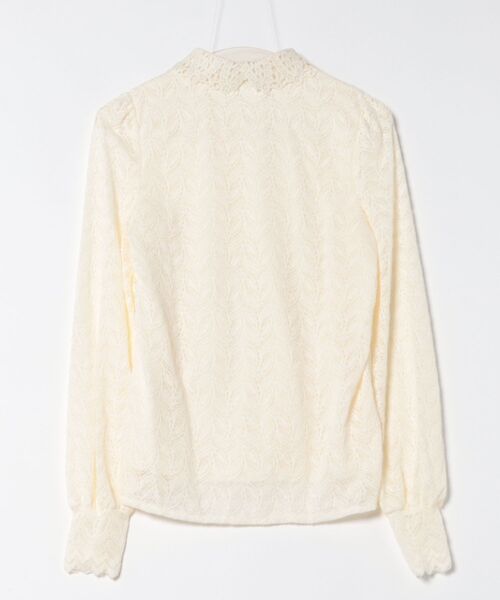 Coo+i（クーイ）の「フリルレース長袖ブラウス（シャツ/ブラウス・レディース・アイボリー・FREE）」の2枚目の写真