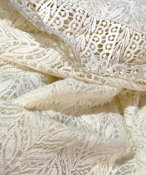 Coo+i（クーイ）の「フリルレース長袖ブラウス（シャツ/ブラウス・レディース・アイボリー・FREE）」の6枚目の写真