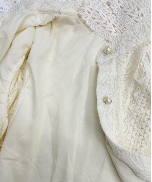 Coo+i（クーイ）の「フリルレース長袖ブラウス（シャツ/ブラウス・レディース・アイボリー・FREE）」の9枚目の写真