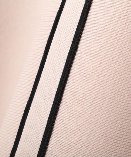 ジルバイジルスチュアート　配色パイピングリブニットワンピース 配色パイピングリブニットワンピース | JILL by JILL STUART