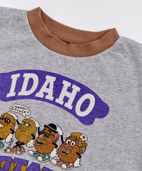 Ocean&Ground（オーシャン&グラウンド）の「Jr.FUNNY ﾘﾝｶﾞｰTｼｬﾂ【ZOZO限定】（Tシャツ/カットソー・キッズ・キナリ/クリーム/ブラック/グレー・150/160）」の6枚目の写真