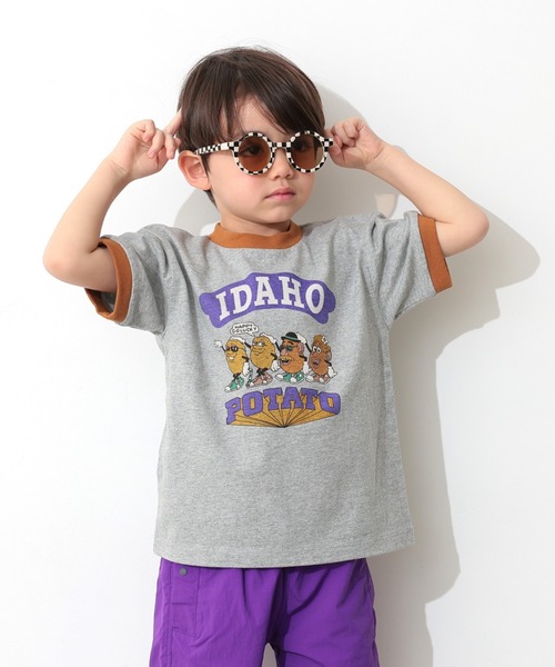 Ocean&Ground（オーシャン&グラウンド）の「Jr.FUNNY ﾘﾝｶﾞｰTｼｬﾂ【ZOZO限定】（Tシャツ/カットソー・キッズ・キナリ/クリーム/ブラック/グレー・150/160）」の15枚目の写真