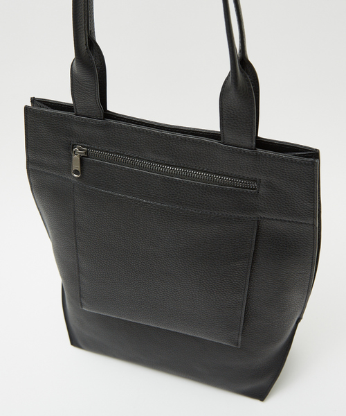 alfredoBANNISTER（アルフレッドバニスター）の「ヘキサゴン レザー トートバッグ（トートバッグ・メンズ・ブラック系その他/ブラック・フリー）」の4枚目の写真