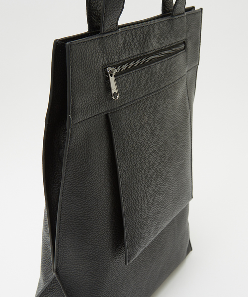 alfredoBANNISTER（アルフレッドバニスター）の「ヘキサゴン レザー トートバッグ（トートバッグ・メンズ・ブラック系その他/ブラック・フリー）」の5枚目の写真