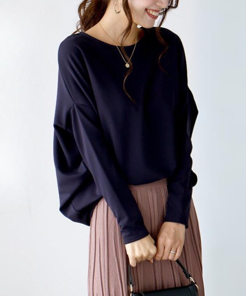 「Ehre style」 ドルマンスリーブブラウス FREE ネイビー レディース Ehre style 「Ehre style」 ドルマンスリーブブラウス FREE
