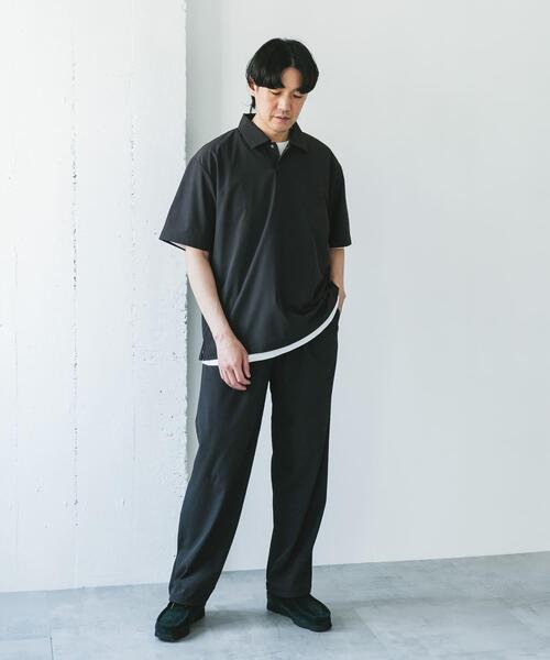 URBAN RESEARCH DOORS（アーバンリサーチドアーズ）の「『UR TECH』サマシェア ポロシャツ（ポロシャツ・メンズ・ブラック/ライトブルー/チャコールグレー・MEDIUM/LARGE/X-LARGE）」の8枚目の写真