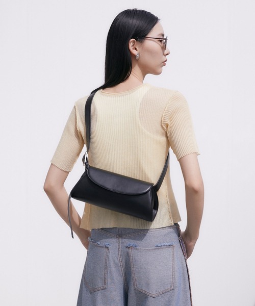 somlu.（ソンムル）の「【somlu.】横長ベルトショルダーバッグ（ショルダーバッグ・レディース・グレー/ブラック/アイボリー・FREE）」の11枚目の写真