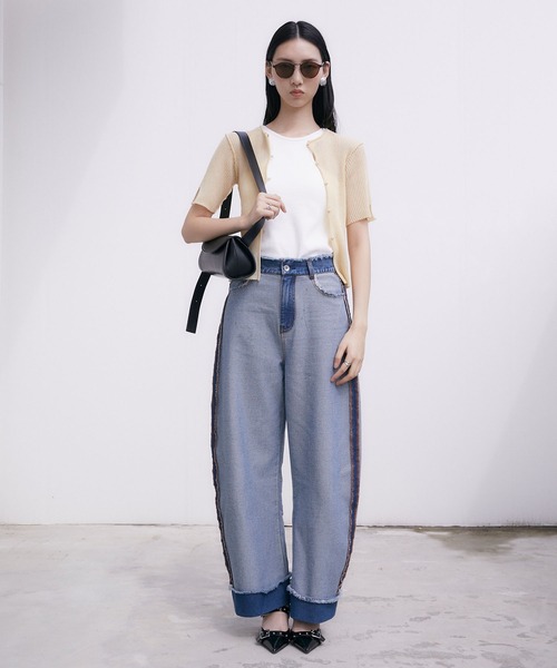 somlu.（ソンムル）の「【somlu.】横長ベルトショルダーバッグ（ショルダーバッグ・レディース・グレー/ブラック/アイボリー・FREE）」の15枚目の写真