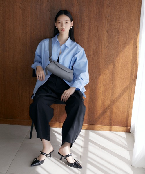 somlu.（ソンムル）の「【somlu.】横長ベルトショルダーバッグ（ショルダーバッグ・レディース・グレー/ブラック/アイボリー・FREE）」の20枚目の写真