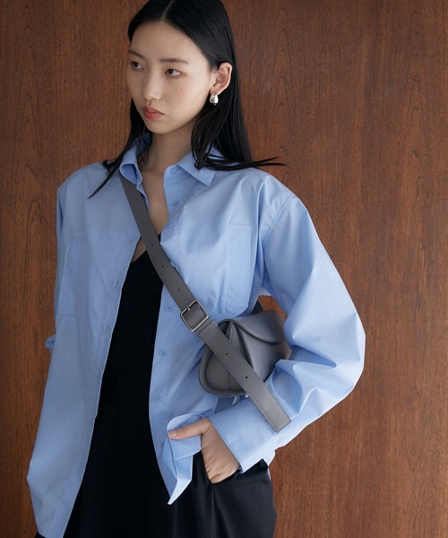 somlu.（ソンムル）の「【somlu.】横長ベルトショルダーバッグ（ショルダーバッグ・レディース・グレー/ブラック/アイボリー・FREE）」の21枚目の写真