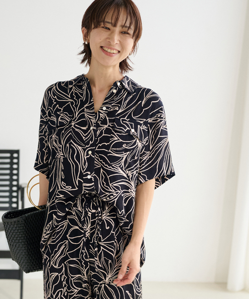 JOURNAL STANDARD relume(ジャーナルスタンダード レリューム)の「《追加》【BILA77/ヴィーラセブンティセブン】BEDFORD TOP:シャツ(シャツ/ブラウス・レディース・オレンジ/ブラック・SMALL)」の9枚目の写真