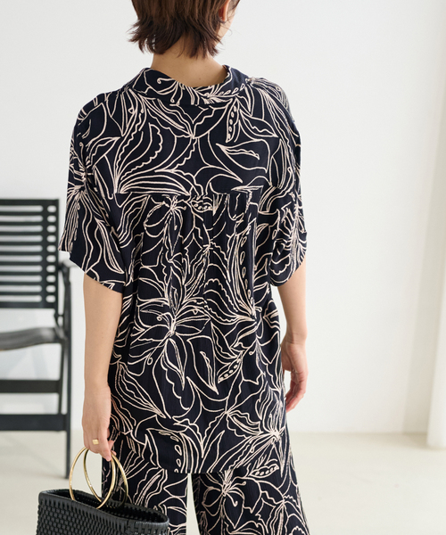 JOURNAL STANDARD relume(ジャーナルスタンダード レリューム)の「《追加》【BILA77/ヴィーラセブンティセブン】BEDFORD TOP:シャツ(シャツ/ブラウス・レディース・オレンジ/ブラック・SMALL)」の13枚目の写真