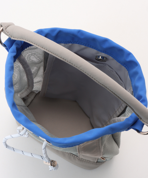 COLDE （コルデ）の「COLDE/コルデ メッシュ巾着BAG（ハンドバッグ・レディース・ブラック/チャコールグレー・FREE）」の6枚目の写真