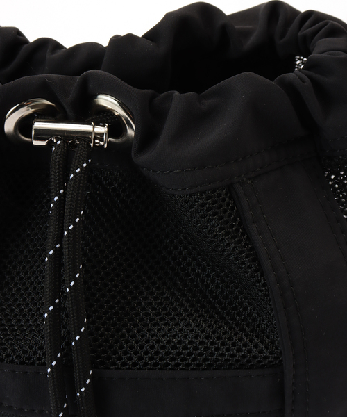 COLDE （コルデ）の「COLDE/コルデ メッシュ巾着BAG（ハンドバッグ・レディース・ブラック/チャコールグレー・FREE）」の14枚目の写真