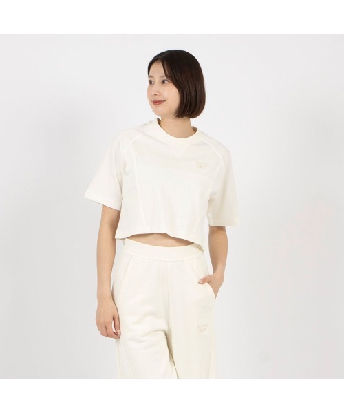 Reebok（リーボック）の「アイコン エレメンツ Tシャツ / ICON ELEMENTS TEE（Tシャツ/カットソー・レディース・ブラック/アイボリー・SMALL/MEDIUM/LARGE/X-LARGE）」の3枚目の写真