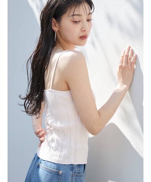 LACOSTE（ラコステ）の「LACOSTE/キャミニットプルオーバー（ニット/セーター・レディース・ブラック/ホワイト/グリーン/ピンク・FREE）」の8枚目の写真