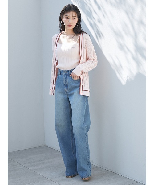 LACOSTE（ラコステ）の「LACOSTE/キャミニットプルオーバー（ニット/セーター・レディース・ブラック/ホワイト/グリーン/ピンク・FREE）」の13枚目の写真